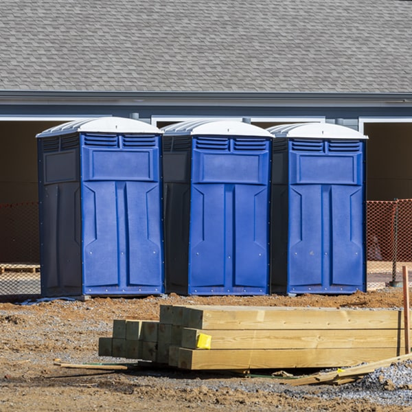 how often are the porta potties cleaned and serviced during a rental period in Munjor Kansas